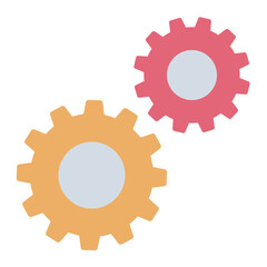 Gear Setting flat icon