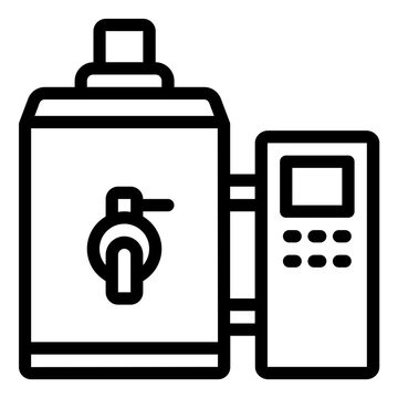 Milk Pasteurizer tool outline icon