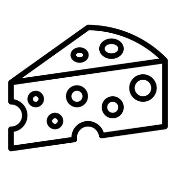 recommend clip art: Cheese food outline icon