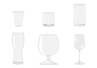 さまざまな形のグラス