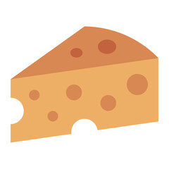 Cheese food flat icon