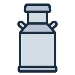 Milk Can filled line icon