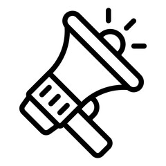 Megaphone Promotion outline icon