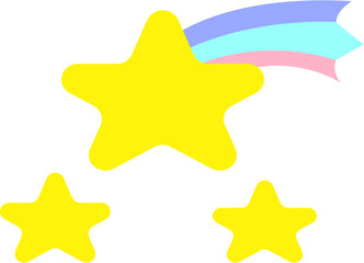 Cute star symbol shape vector.