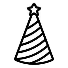 Birthday Party Hat outline icon