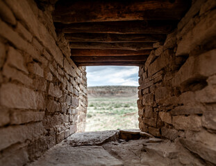 Window Through Wall, Chaco Canyon National Park, New Mexico, USA