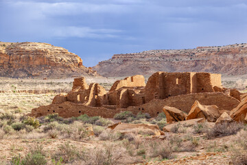 Ruins, Chaco Canyon National Park, New Mexico, USA