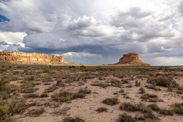 Fototapeta na wymiar Fajada Butte, Chaco Canyon National Park, New Mexico USA