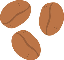 coffee beans flat design