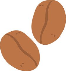 coffee beans flat design