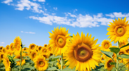 Obraz premium 夏のひまわり