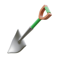 trowel 3d icon, carpentry tools illustration.