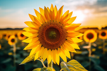 Obraz premium 夏のひまわり