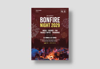 Bonfire Night Flyer Layout