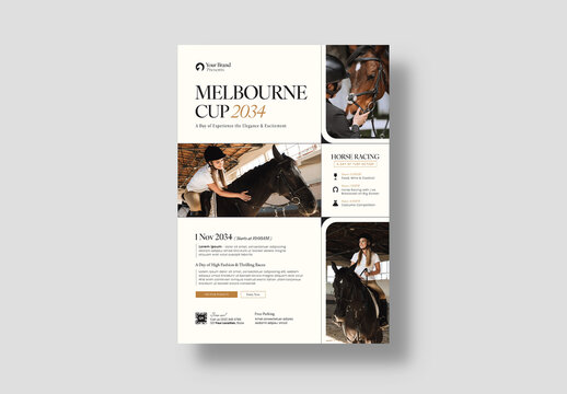 Horse Racing Event Flyer Template