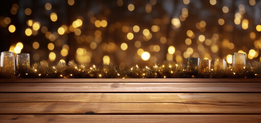 wooden board with lights on it, in an outdoor setting, in the style of decorative backgrounds