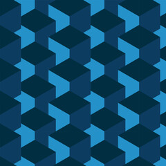 Seamless pattern, cube texture. 3D isometric background pattern. Geometric vector illustration
