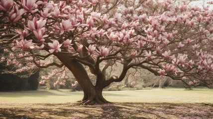 Gordijnen Magnolia tree in bloom © Karen