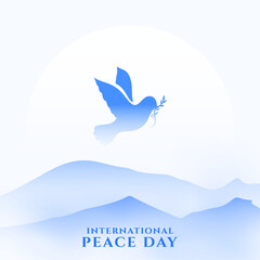 international peace day poster a symbol of love and faith