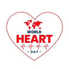 happy international heart day background for medical support and awareness