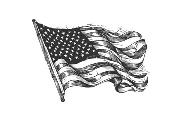America flag. Vector illustration design.