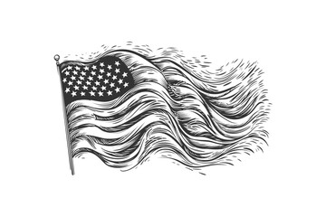 America flag. Vector illustration design.