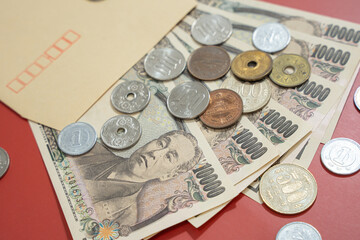 封筒 お札 お金 一万円札 現金 