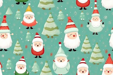 Happy New Year Christmas template pattern