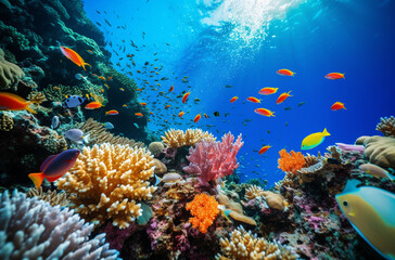 Obraz na płótnie Canvas 常夏の珊瑚礁