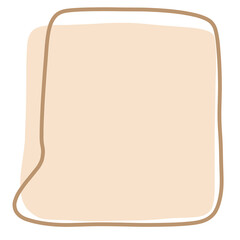 Obraz premium Earth Tone Abstract Shape Art illustration Abstract Element