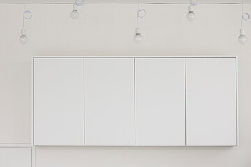 White cabinet isolate on white background