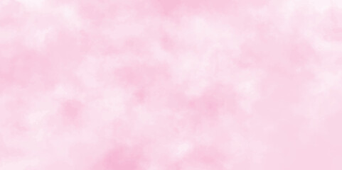 Stucco pink wall background or texture.Abstract brush painted sky fantasy pastel pink watercolor background, Decorative soft pink paper texture,
