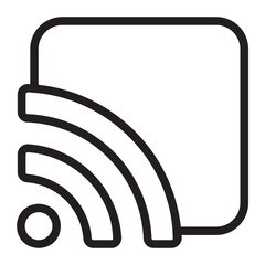 rss line icon