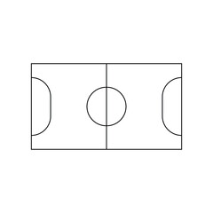 futsal field icon vector