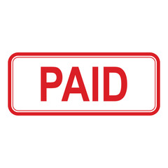 Paid icon vector