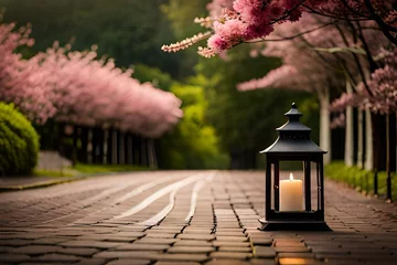 Fotobehang lantern in the park © azka