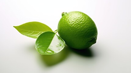 lime on a white background