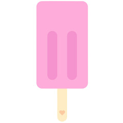 Pink Popsicle/Icecream Illustration