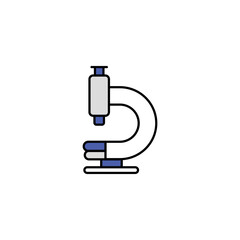 microscope icon design with white background stock illustration
