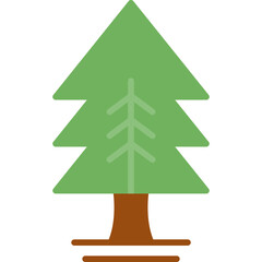 Pine tree Flat icon vector