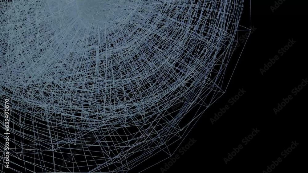Poster abstract wireframe minimal backdrop loop animation video. internet with a blue background, in the st