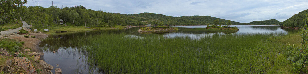 Lake Svartvatnet at Bodo in Nordland county, Norway, Europe
