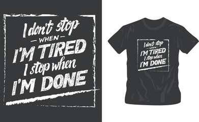 gym motivational t shirt design editable template