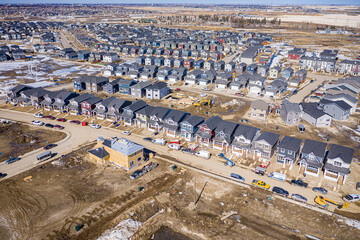 Obraz premium Meadows neighborhood of Saskatoon, Saskatchewan