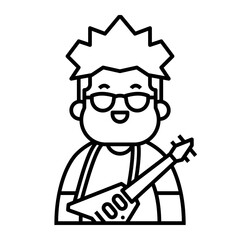 fat people avatar with unique outfit