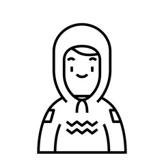 fat people avatar with unique outfit