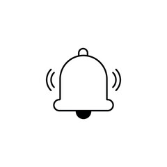 Bell icon design with white background stock illustration