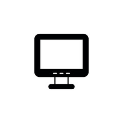 Computer icon design with white background stock illustration