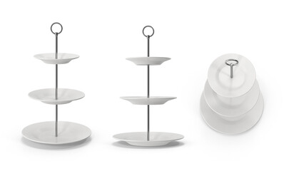 cake stand on transparent background