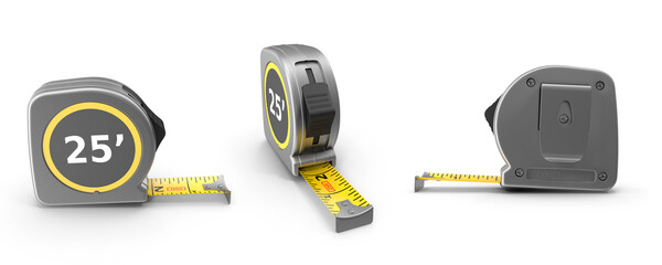 measuring tape isolated on transparent background